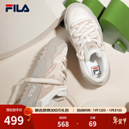 斐樂(lè )（FILA）斑斕鞋ROSETTA女鞋板鞋新款面包厚底鞋復古休閑鞋 奶白/淺粉-GP 40