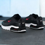 耐克（NIKE）男鞋 2026春季新款運動(dòng)休閑鞋慢跑鞋AIR MAX氣墊鞋緩震透氣跑步鞋 黑白紅/air氣墊回彈/舒適輕便 43