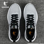 喬丹男鞋運動(dòng)鞋男秋冬季新款透氣輕便休閑慢跑鞋百搭減震軟底跑步鞋 純質(zhì)灰/黑色 40