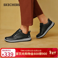 斯凱奇（Skechers）新年禮物男士皮鞋冬季商務(wù)男鞋高檔休閑鞋軟底通勤板鞋210835