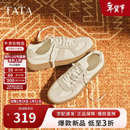 他她（TATA）板鞋男女百搭德訓鞋舒適小白鞋商場(chǎng)同款 男款 白/灰 38