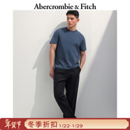 Abercrombie & Fitch【基礎多色T】經(jīng)典小麋鹿圖案棉質(zhì)短袖T恤25夏季男裝124-9235 深藍色 M (180/100A)