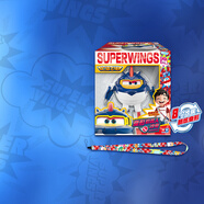 奧迪雙鉆（AULDEY）超級飛俠19樂(lè )迪新角色沙奇大變形機器人背帶兒童玩具生日禮物