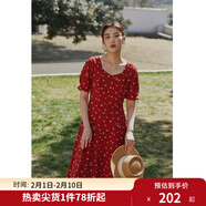 獨束大碼女裝法式小翻領(lǐng)連衣裙女夏季新款遮肉顯瘦雪紡裙子 方領(lǐng) XL （尺碼：3）