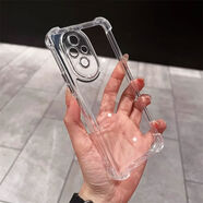 際客適用華為榮耀200手機殼鏡頭全包200pro保護套華honor100硅膠榮耀9 軟硅膠巜巜全透明-四角氣囊防摔軟殼送全屏保護膜 榮耀200