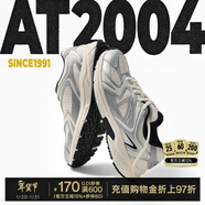 安踏AT2004丨復古銀色跑步鞋女秋冬季新款運動(dòng)鞋潮流百搭女鞋 象牙白/銀/基礎黑-2 37.5 (235mm)