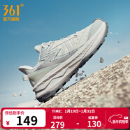 361度女鞋運動(dòng)鞋曠野Vibe秋季緩震耐磨戶(hù)外越野登山徒步跑步鞋休閑鞋子 南極灰/銀白色 39