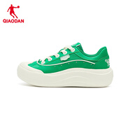 喬丹（QIAODAN）女板鞋樂(lè )樂(lè )鞋潮流小白鞋學(xué)生百搭休閑鞋減震運動(dòng)鞋 硫化綠/象牙白 38