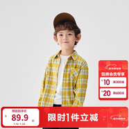 巴拉巴拉童裝兒童襯衫2025女童男童上衣格紋襯衣春裝親子百搭209125102201