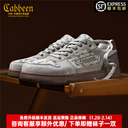 卡賓男鞋冬季新款馬年限定紅色鞋子男百搭低幫板鞋時(shí)尚小眾休閑潮鞋男 中灰色 43