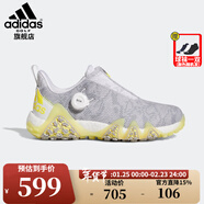 阿迪達斯（adidas）高爾夫球鞋女士新款時(shí)尚輕便運動(dòng)golf無(wú)釘球鞋女緩震透氣舒適 BOA款 GX3940白/黃/銀色 37.5 （UK5.5）
