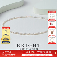 珍珠皇后18K金短款3-4mm時(shí)尚名媛珍珠鎖骨鏈項鏈女生日禮物送媽媽 3-4mm