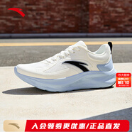 安踏（ANTA）漫步男鞋運動(dòng)鞋男款2025新款皮面防水輕便舒適軟底男士休閑跑步鞋 象牙白/微塵藍-2 【正品直發(fā)】 44.5 (10.5和45)