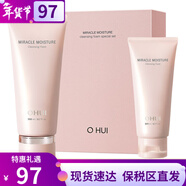 歐蕙（OHUI）歐惠潔面乳泡沫潔顏膏奇跡水分保濕深層清潔 細致毛孔女節日禮物 奇跡水分潔面套盒【200+100】 300ml