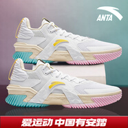 安踏KT3 team｜籃球鞋男冬春季湯普森防滑減震男戶(hù)外實(shí)戰比賽運動(dòng)鞋子 【空域5】純凈白/淺糖黃-4 42.5