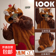 【熱銷(xiāo)】珊瑚絨睡袍美樂(lè )蒂玉桂狗法蘭絨睡衣女秋冬家居服套裝保暖 小浣熊睡袍 L 推薦身高160-170cm