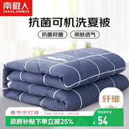 南極人 A類(lèi)抗菌可機洗夏被 單人夏季空調被子被芯夏涼被 150*200cm
