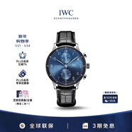萬(wàn)國（IWC）禮物 葡萄牙系列計時(shí)腕表 藍色表盤(pán) 鱷魚(yú)皮 IW371606 41mm