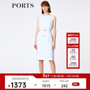 PORTS寶姿春夏款女裝修身連衣裙優(yōu)雅無(wú)袖包臀職業(yè)連衣裙 WHITE XL (10)
