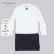 THOM BROWNE[TB]湯姆布朗[特選優(yōu)惠]長(cháng)袖童裝連衣裙 白色 105