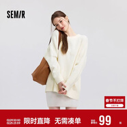 森馬（Semir）毛衣女冬季oversize小狗提花圓領(lǐng)軟糯毛衫慵懶風(fēng)上衣101724107028