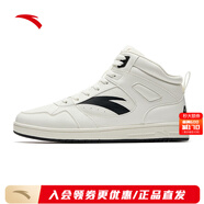 安踏（ANTA）男板鞋 象牙白/基礎黑-1 44 (男10)