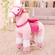 奇怪君兒童諸葛馬珍珠寶寶跳跳馬坐騎戶(hù)外騎馬玩具游樂(lè )場(chǎng)寶寶生日禮物 中號粉色諸葛馬坐墊款體重15kg可使用 馬蹄馬叫聲