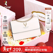 啄木鳥(niǎo)（TUCANO）包包女款2026年牛皮鏈條小方包單肩斜挎包新年貨節生日禮物送女友