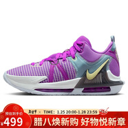 耐克NIKE籃球鞋男詹姆斯7代LEBRON WITNESS 7運動(dòng)鞋DM1122-500紫紅42