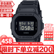 卡西歐（CASIO）G-SHOCK系列經(jīng)典小方塊街頭時(shí)尚運動(dòng)防水防震方形手表男送禮推薦 (京倉速發(fā))黑武士DW-5600UBB-1