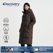 DISCOVERY EXPEDITION探索戶(hù)外長(cháng)款鵝絨羽絨服連帽保暖羽絨服情侶男女25冬新 8056女款勃艮第紅-DWM L