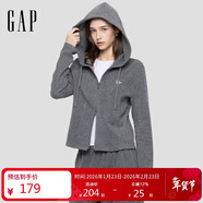 蓋璞女裝2025秋季新款刺繡logo合身拉鏈連帽針織衫顯瘦上衣792688