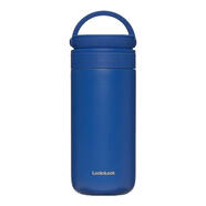 樂(lè )扣樂(lè )扣（LOCK&LOCK） 朦朧保溫杯女學(xué)生杯子男女便攜旋轉蓋配茶網(wǎng)簡(jiǎn)約彩色可愛(ài)水杯 深藍色