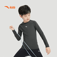 安踏兒童長(cháng)袖T恤男童速干T恤舒適運動(dòng)打底針織長(cháng)袖衫A52437402G