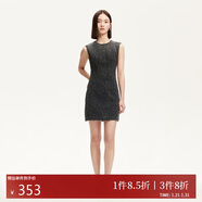 VEROMODA 連衣裙2025夏季新款含棉磨破亮鉆復古牛仔裙325242010