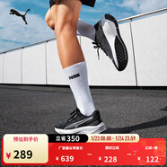 彪馬（PUMA）緩震防滑透氣耐磨跑步鞋男女輕便運動(dòng)鞋AVIATOR 376615 黑色-白-01 44.5