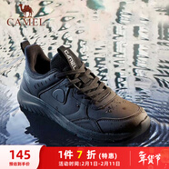 駱駝（CAMEL）男鞋戶(hù)外防潑水輕量緩震慢跑步運動(dòng)鞋子  A13230L4855 黑色 42