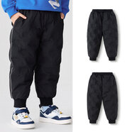 Purunderwear全棉時(shí)代品牌童裝兒童羽絨服男童女童2026冬新款小童寶寶洋氣加厚 黑色羽絨褲 【經(jīng)典百搭】 100 cm (充絨量63g)高88-99cm 重24-31斤