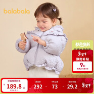 巴拉巴拉童裝嬰兒羽絨服女童寶寶冬季短款外套兒童保暖萌男童