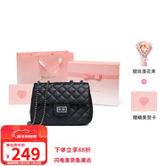 viney牛皮包包女包品牌鏈條包輕奢單肩斜挎包生日情人節禮物送女友老婆