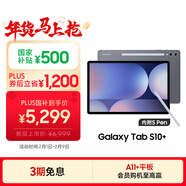 三星 Samsung【國家補貼】S10+ 12.4英寸平板電腦/AI智享學(xué)習/聯(lián)動(dòng)三星三折疊 12GB+256GB 鈦影灰WIFI