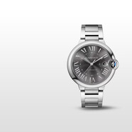 卡地亞(Cartier)藍氣球系列自動(dòng)機械手表男款灰盤(pán)鋼帶40mmWSBB0060