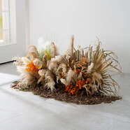 語(yǔ)森憶花藝造景擺件服裝店櫥窗餐廳角落野草花束干花美陳 典則俊雅