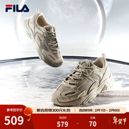 斐樂(lè )（FILA）跑步鞋老爹鞋男鞋FILA MARSⅡ火星二代情侶款復古運動(dòng)鞋休閑鞋 駝絲錦-DO-F12M131116F 43