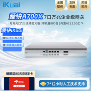 愛(ài)快IK-A620S全2.5G企業(yè)級流控有線(xiàn)路由多WAN行為管理寬帶疊加微信認證遠程辦公19英寸鋼殼USB3.0 A700X帶機量800臺萬(wàn)兆路由器