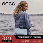 愛(ài)步（ECCO）包包女款 26年早春新款輕奢真皮高級感托特包 中號手提包9108445 灰藍色910844590784