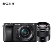 索尼（SONY）Alpha 6400 APS-C微單數(shù)碼相機(jī) 標(biāo)準(zhǔn)鏡頭+SEL50F18 雙鏡頭套裝 黑色（A6400L/α6400l）