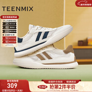 天美意男休閑鞋百搭網(wǎng)面透氣運動(dòng)跑步男網(wǎng)運動(dòng)鞋新款AGX11BM5 藍色-透網(wǎng)款 38