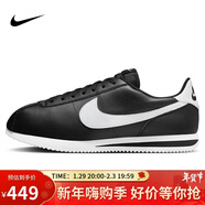 耐克NIKE休閑鞋男子板鞋阿甘鞋CORTEZ運動(dòng)鞋DM4044-001黑白42
