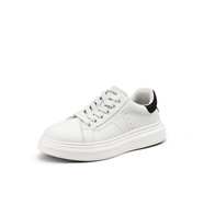 波爾諦奇（BOERDIQI）春夏款鞋子男款小白鞋時(shí)尚百搭板鞋戶(hù)外休閑運動(dòng)鞋子 白黑色 42